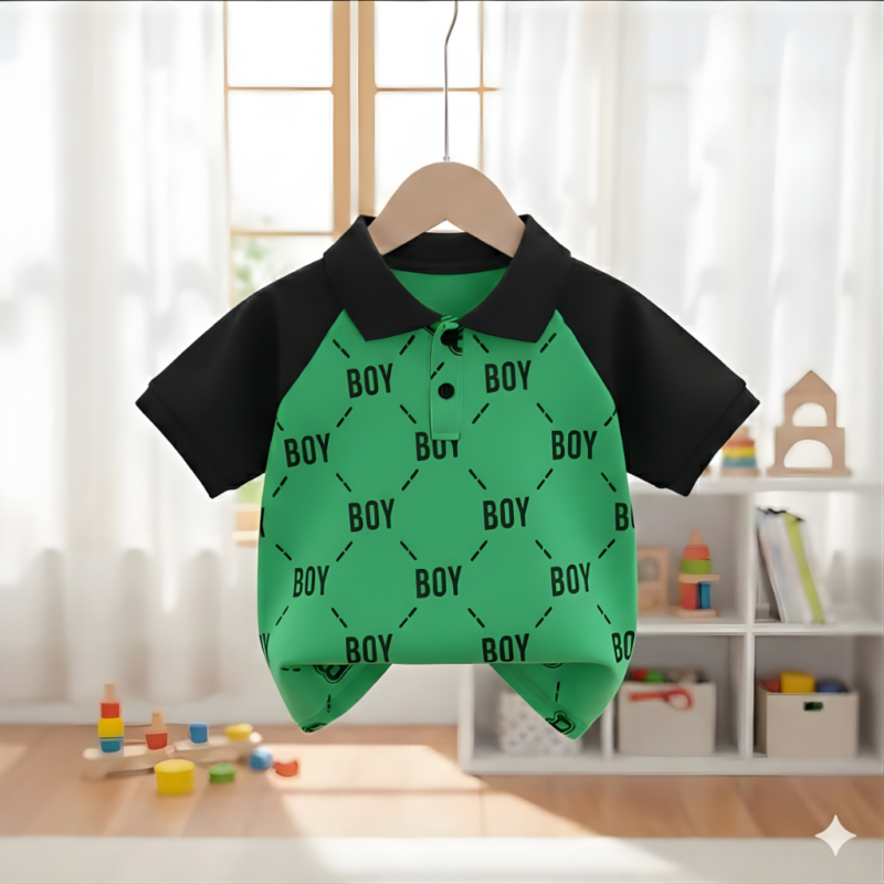 Stylish cotton Polo t-shirt for boys=HZ-616
