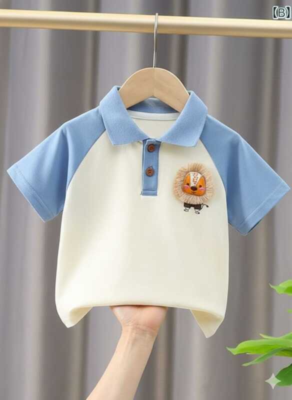 Stylish cotton Polo t-shirt for boys=HZ-513